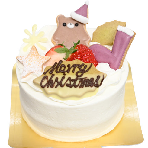 純生クリームのクリスマスケーキ。4号サイズ